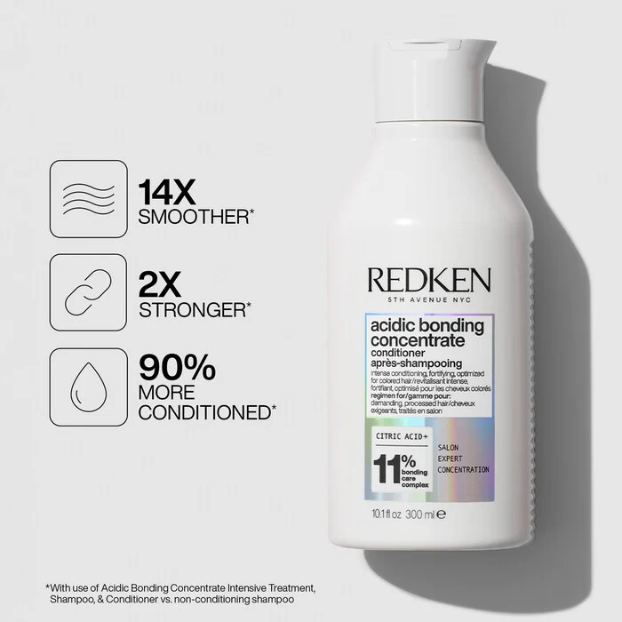 Redken Acidic Bonding Concentrate Shampoo & Conditioner 300ml Duo - Image 5